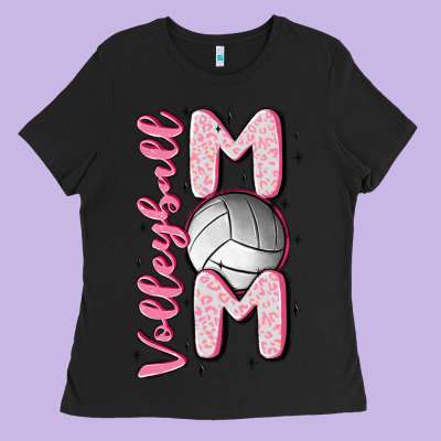 Volleyball Mom Ladies Tee Designed By Maliassmallbusiness