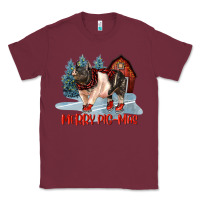 Burgundy merry pigmas Classic Tee - LillyAllenDesigns