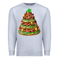 Heather Grey chocolate christmas cookie cake Premium Sweatshirt - FaDigitalArtStudio