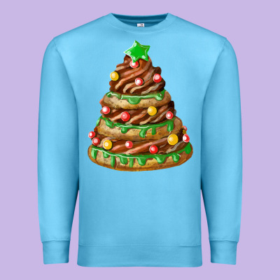 Chocolate Christmas Cookie Cake Premium Sweatshirt Designed By Fadigitalartstudio