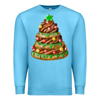Ocean Blue chocolate christmas cookie cake Premium Sweatshirt - FaDigitalArtStudio