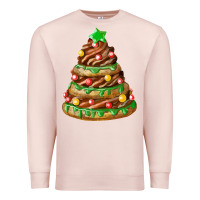 Pale Pink chocolate christmas cookie cake Premium Sweatshirt - FaDigitalArtStudio