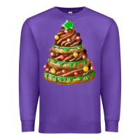 Purple chocolate christmas cookie cake Premium Sweatshirt - FaDigitalArtStudio