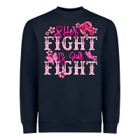Navy Her fight is our fight Cancer Awareness Heavyweight Sweatshirt - HowdyJamesFarm
