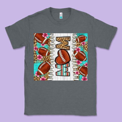 American Football Mom Classic Tee Designed By Lillyallendesigns