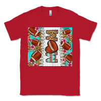 Red american football mom Classic Tee - LillyAllenDesigns