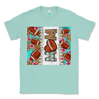 Seafoam american football mom Classic Tee - LillyAllenDesigns