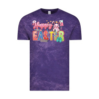 Cloud Purple Happy Easter Nurse Vintage Tee - LillyAllenDesigns