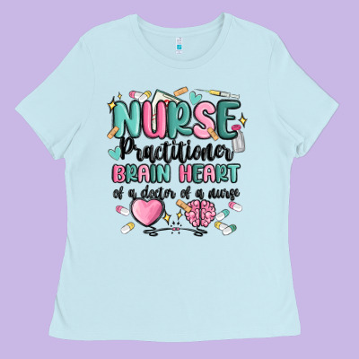 Nurse Practitioner Ladies Tee Designed By Maliassmallbusiness
