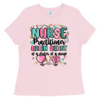 Bubblegum Pink nurse practitioner Ladies Tee - MaliasSmallBusiness