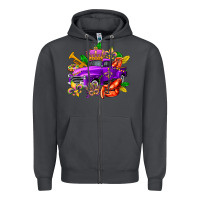 Smoke mardi gras truck olivia Zipper Hoodie - OliviaCreatesArt
