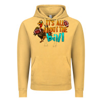 Vintage Mustard It's All About The Ball Vintage Hoodie - LillyAllenDesigns