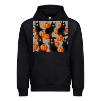 Black black cat with pumpkins tumbler Urban Hoodie - LillyAllenDesigns