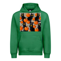 Emerald black cat with pumpkins tumbler Urban Hoodie - LillyAllenDesigns