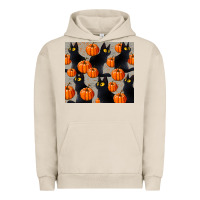 Pigment French Oak black cat with pumpkins tumbler Urban Hoodie - LillyAllenDesigns