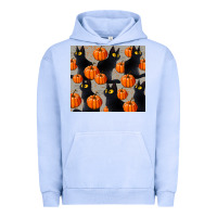 Pigment Grape Ice black cat with pumpkins tumbler Urban Hoodie - LillyAllenDesigns