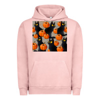 Pigment Salmon black cat with pumpkins tumbler Urban Hoodie - LillyAllenDesigns