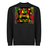 Black i paused my game Heavyweight Sweatshirt - TumblerDesignByShophia