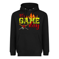 Black It's Game Day Softball Heavyweight Hoodie - BundleAndBundleShop