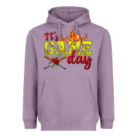Lavender It's Game Day Softball Heavyweight Hoodie - BundleAndBundleShop