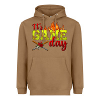 Toasted Coconut It's Game Day Softball Heavyweight Hoodie - BundleAndBundleShop