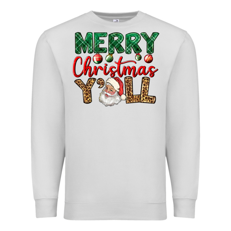 Merry Christmas Y'all Premium Sweatshirt by BundleAndBundleShop | Teevron