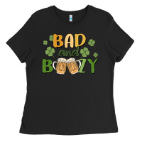 Black bad and boozy Ladies Tee - MaliasSmallBusiness