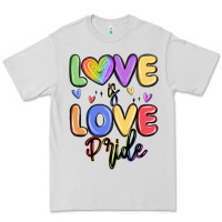 Dove Grey love is love pride Premium Tee - MaliasSmallBusiness
