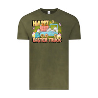 Vintage Olive Happy Easter truck Vintage Tee - LillyAllenDesigns