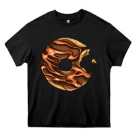 Black chocolate donut Heavy Core Tee - AdoDesignShop