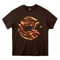 Chocolate Brown chocolate donut Heavy Core Tee - AdoDesignShop