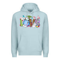 Blue Mist Easter Day Love Nurse Premium Hoodie - OliviaCreatesArt