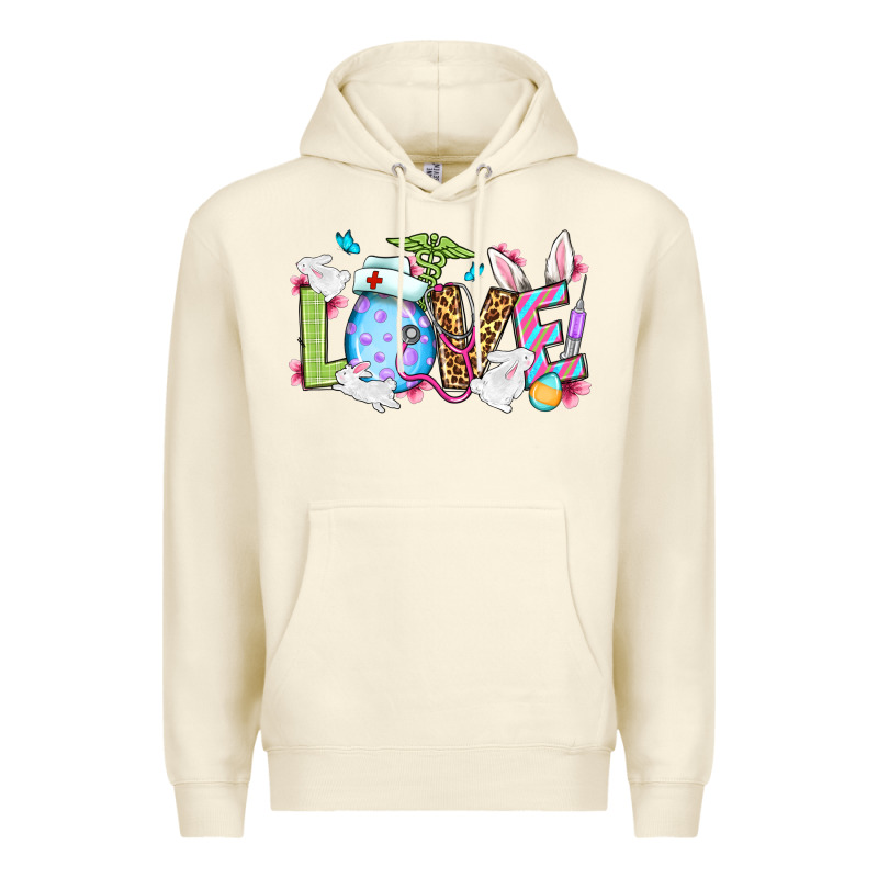Easter Day Love Nurse Premium Hoodie by OliviaCreatesArt | Teevron