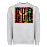 Heather Grey black lives matter juneteenth Heavyweight Sweatshirt - TumblerDesignByShophia