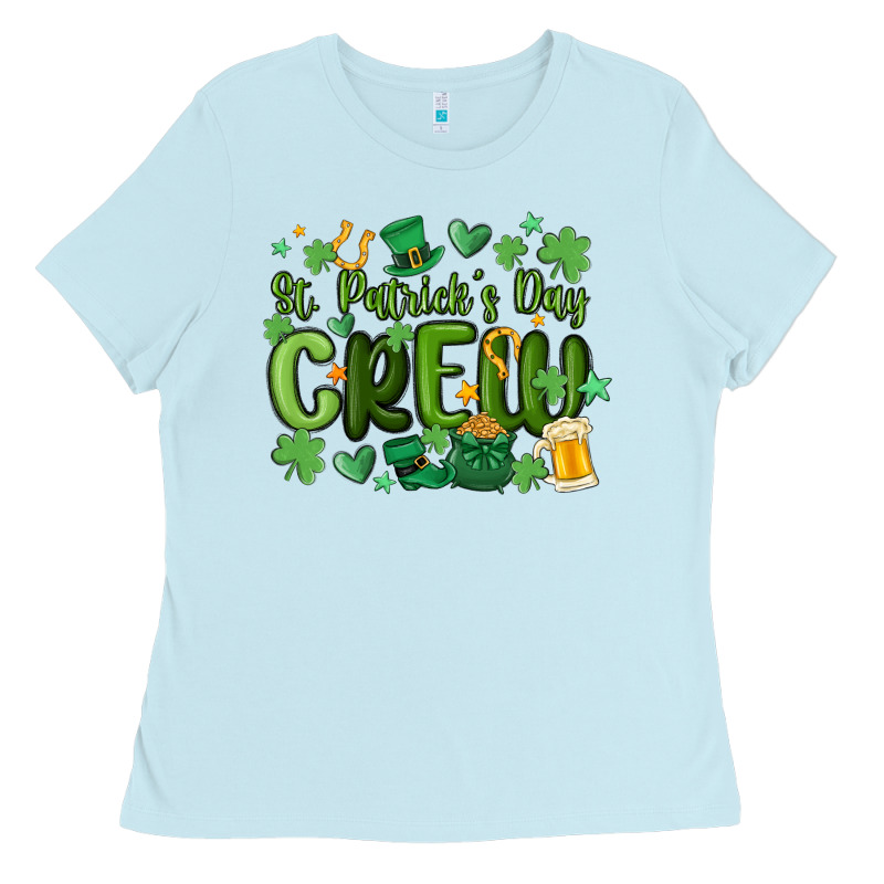 St.patrick's Day Crew Ladies Tee by MaliasSmallBusiness | Teevron