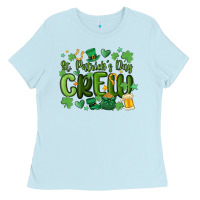 Baby Blue st.patrick's day crew Ladies Tee - MaliasSmallBusiness