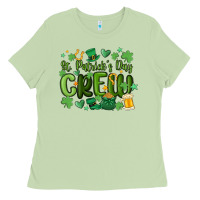 Matcha st.patrick's day crew Ladies Tee - MaliasSmallBusiness