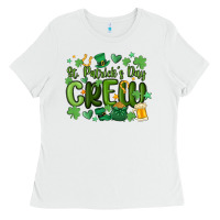 White st.patrick's day crew Ladies Tee - MaliasSmallBusiness