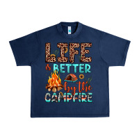 Navy life is better by the campfire Urban Heavy Tee - JahusDesignShop