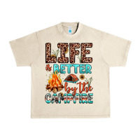 Sandshell life is better by the campfire Urban Heavy Tee - JahusDesignShop