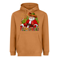 Meerkat Feliz Navidad Santa With Cactus Heavyweight Hoodie - BundleAndBundleShop