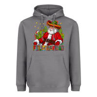 Storm Feliz Navidad Santa With Cactus Heavyweight Hoodie - BundleAndBundleShop