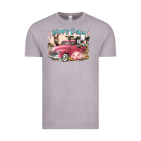 Vintage Zinc Happy Easter truck with Easter farm animals Vintage Tee - LillyAllenDesigns