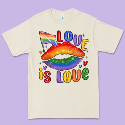 Love Is Love Lips Premium Tee Designed By Maliassmallbusiness