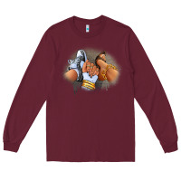 Burgundy Sneaker and heel afro woman Long Sleeve Tee - RanaPortraitStore