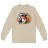 Mushroom Sneaker and heel afro woman Long Sleeve Tee - RanaPortraitStore