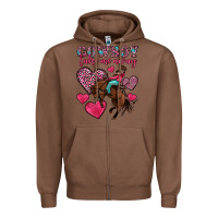 Chestnut cowboy take me away Zipper Hoodie - OliviaCreatesArt