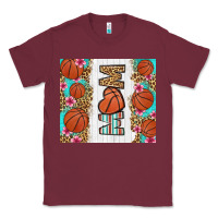 Burgundy basketball mom Classic Tee - LillyAllenDesigns