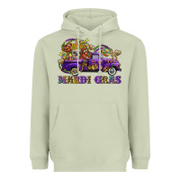 Matcha mardi gras skull truck Heavyweight Hoodie - FaDigitalArtStudio