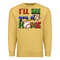 Antique Gold i'll see you at home Premium Sweatshirt - BundleAndBundleShop